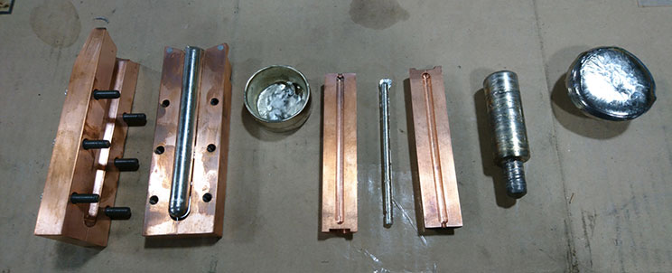 Various castings made with the Arc 200