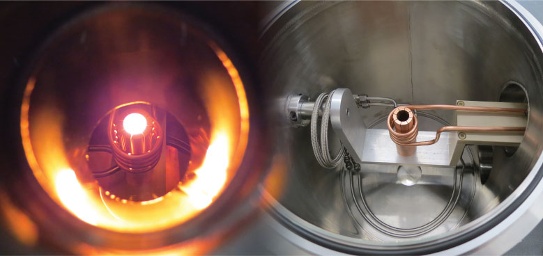 Arcast Induction Cold Crucible Furnace and Casting Module Ind CC 20 tilt-casting version in action
