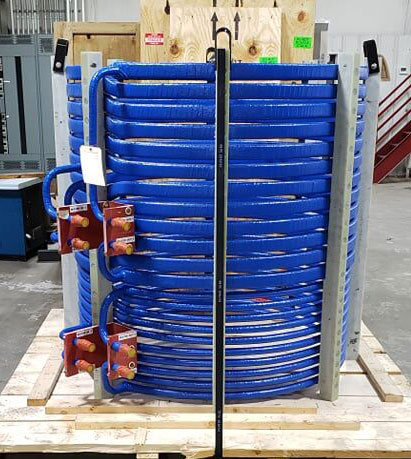 Arcast's largest induction coil