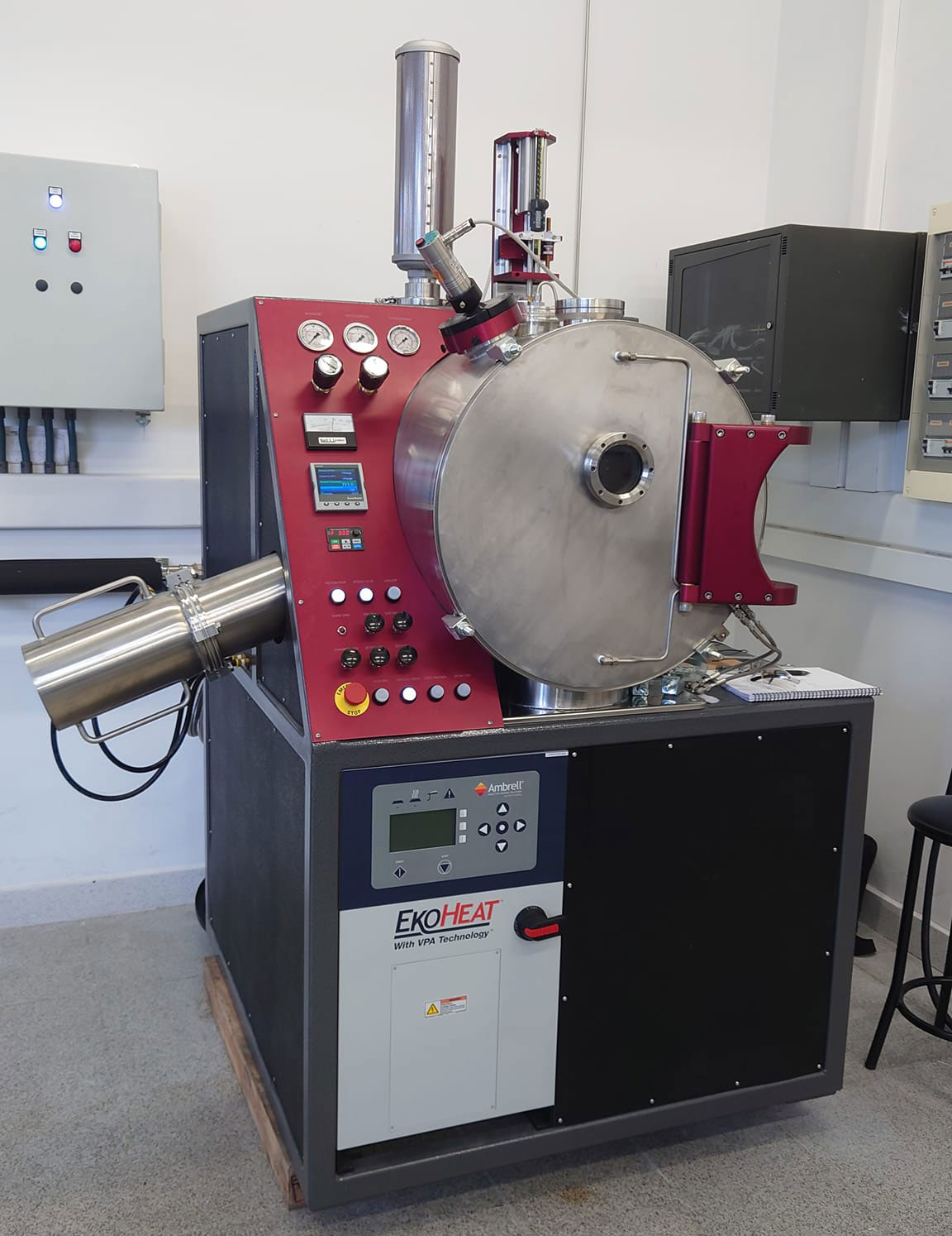 Testing the function of an Arcast cold crucible induction furnace element