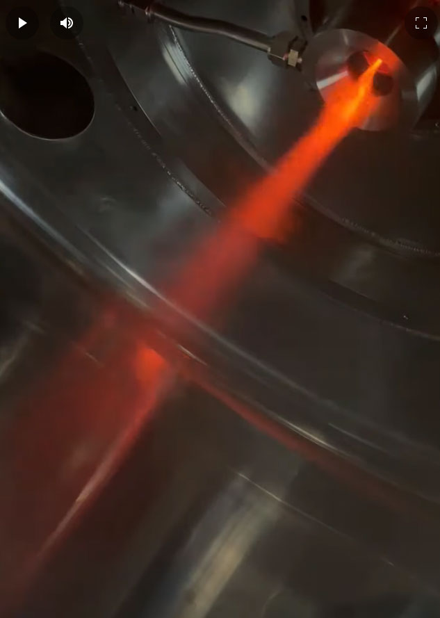 Copper alloy run on a Versamelt inert gas atomizer